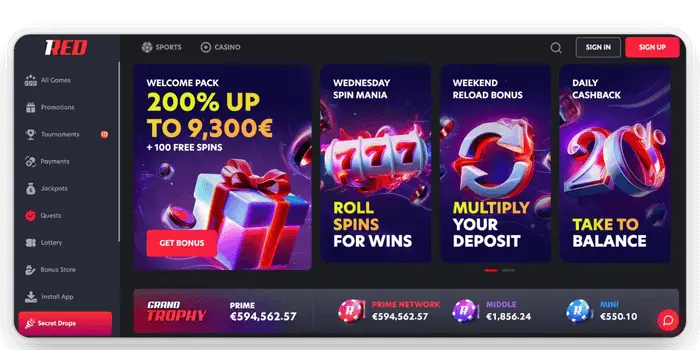 1Red Casino Nederland – Dé Bestemming voor Online Kansspelen in 2026 image 3